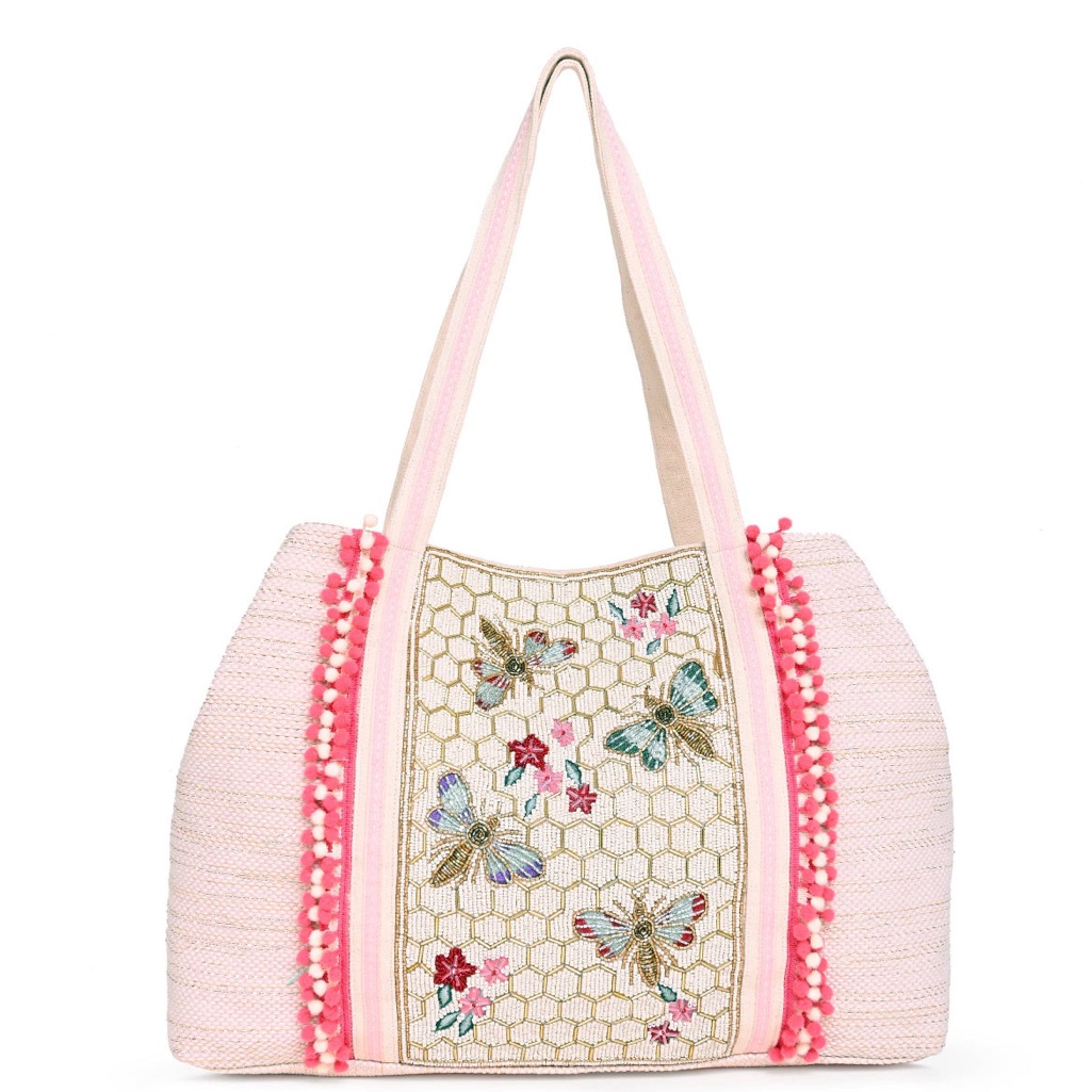 America  Beyond Natural Honey Bee Embellished Tote